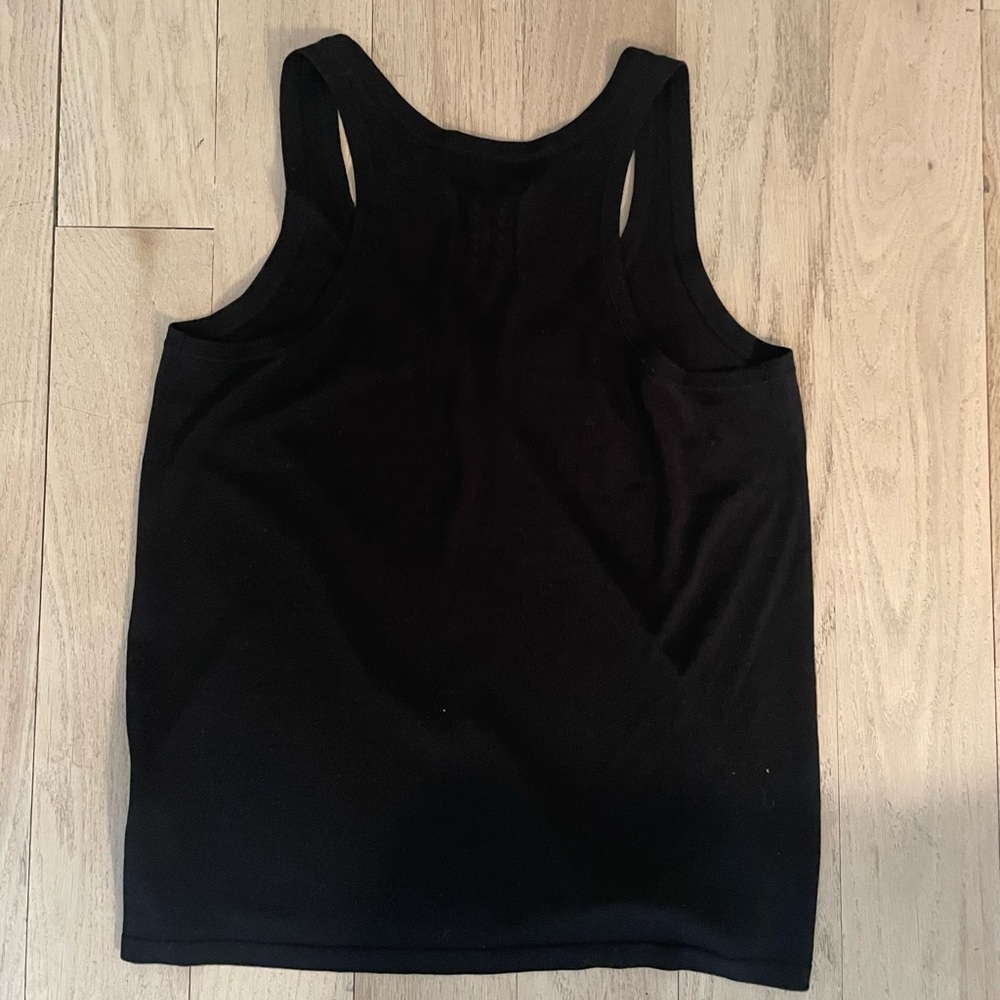 Nili Lotan black knit tank